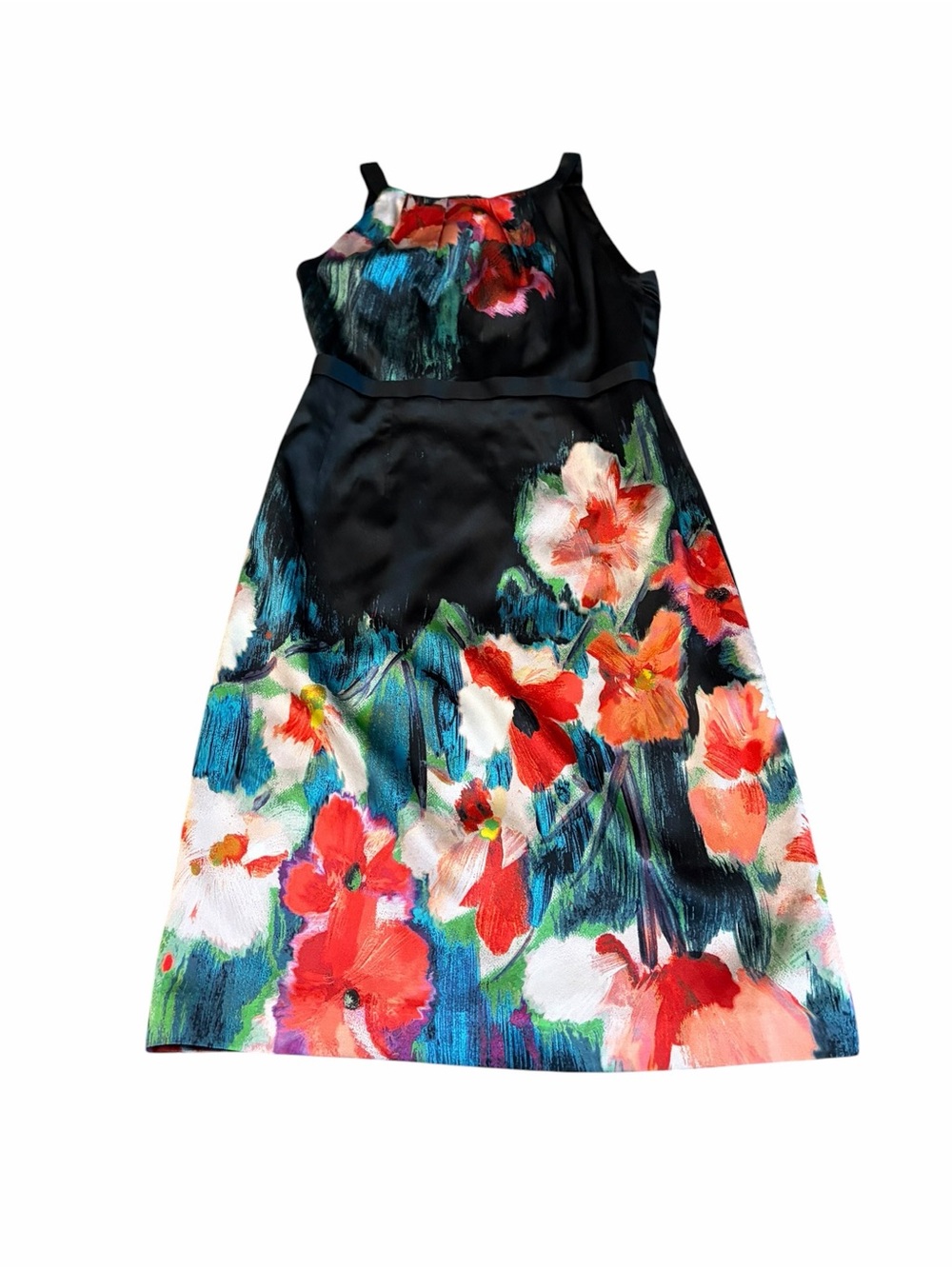 ELIE TAHARI silk blend floral dress